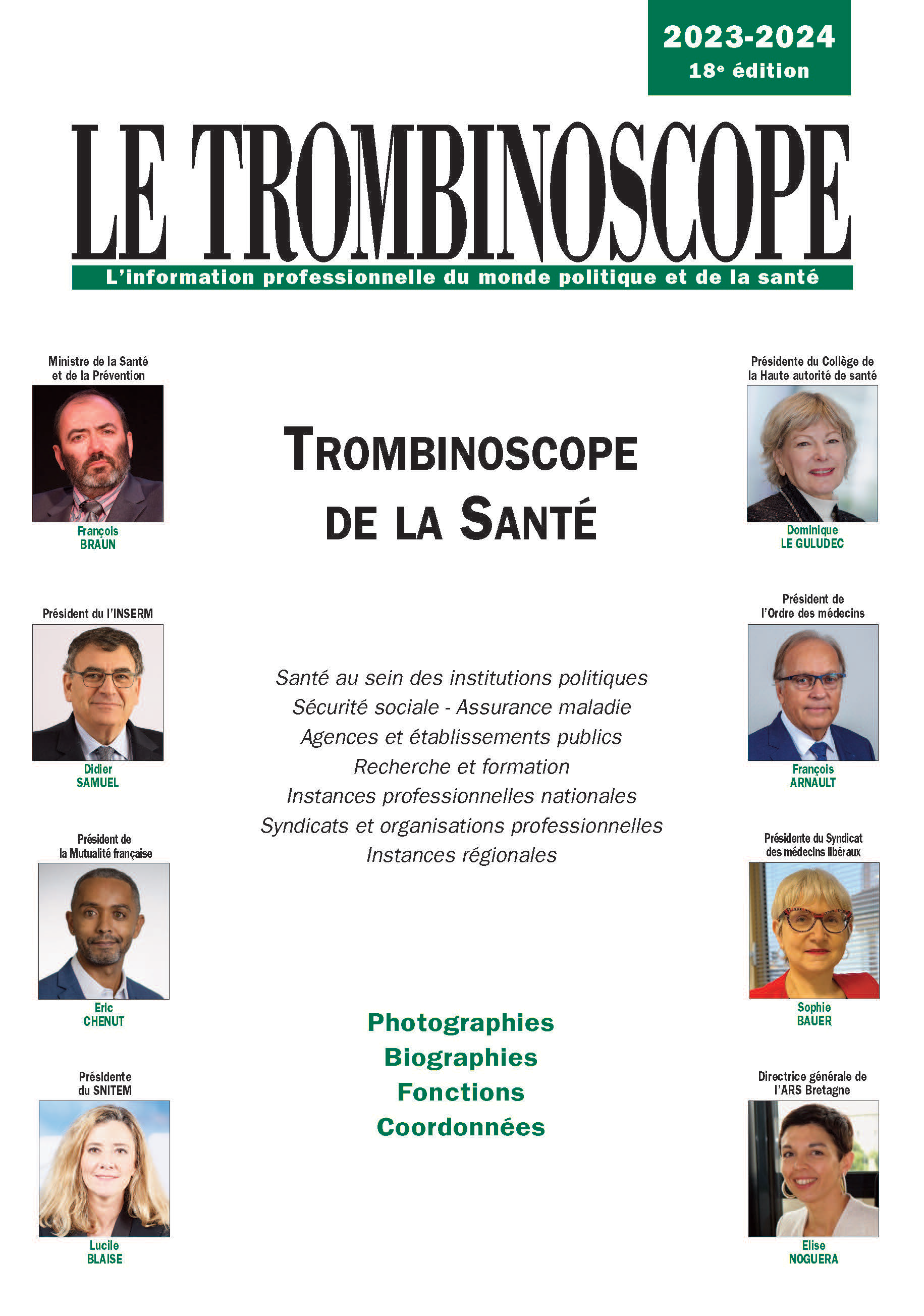 CouvTSante2023-18e Le Trombinoscope de la Santé